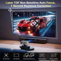 2025  45000 Lumens 4K UHD Projector Laser TOF Focus Android 12 Wifi 1080P Full HD Home Theater Movie Projector for Netflix