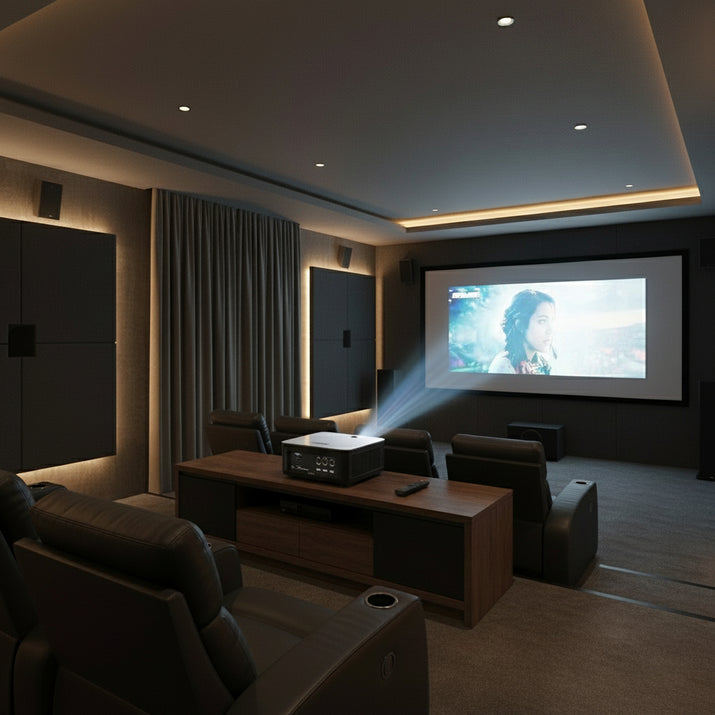 2025 4K UHD Projector 35000 Lumens Android Wifi 6 BT5.2 64G Native1080P Full HD Home Theater Movie Projector for Netflix